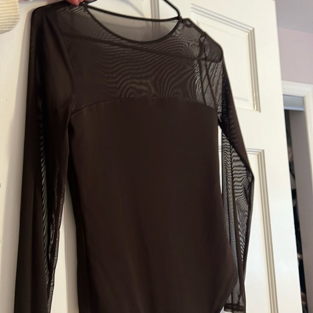 Abercrombie and Fitch mesh top bodysuit